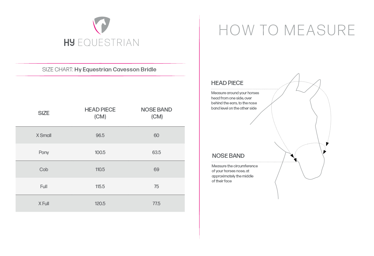 Hy Equestrian Hy Equestrian Padded Cavesson Bridle with Rubber Grip Reins